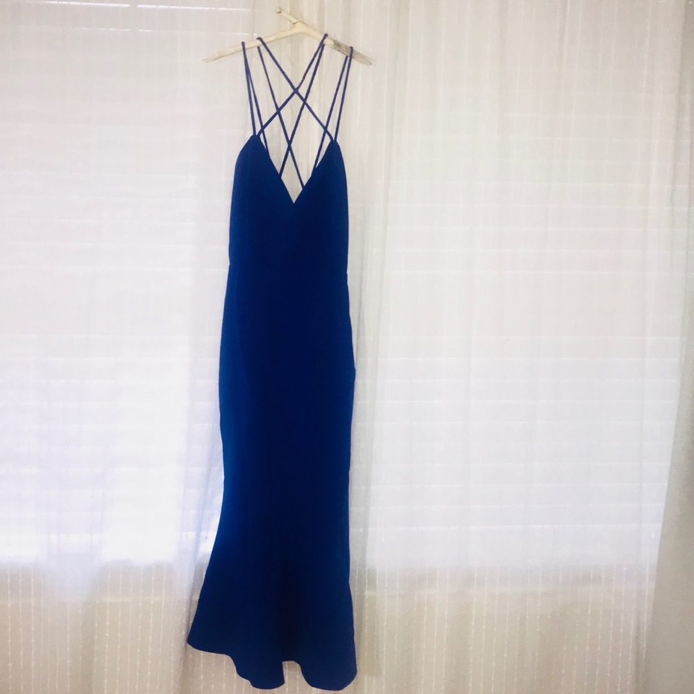 NWT blue mermaid midi dress